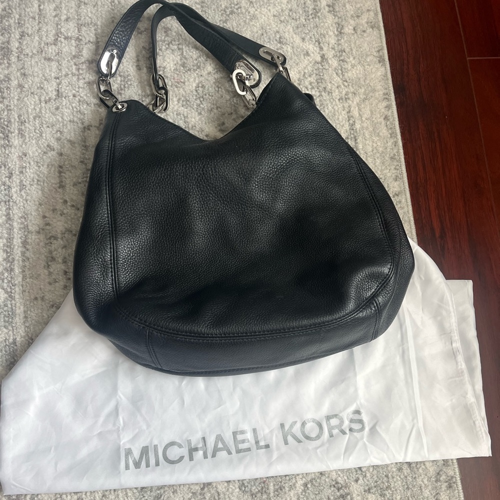 Michael Kors large black shoulder bag
